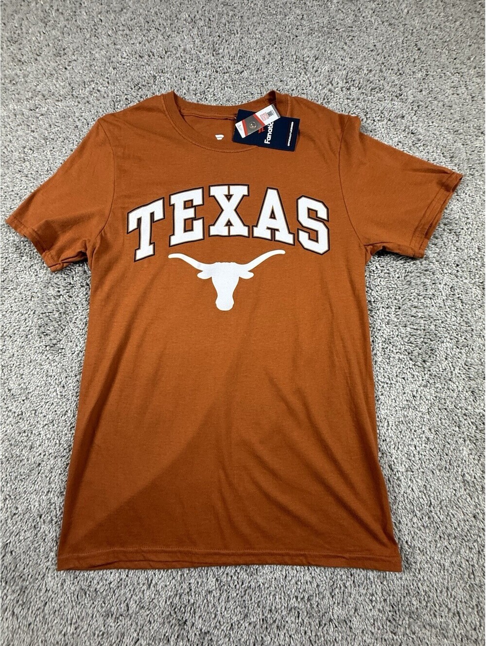 Fanatics Texas Longhorns Texas 100% Cotton Tshirt Size Small